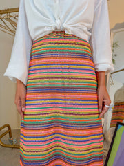 Waves knit skirt