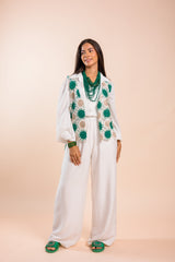 Vanity vest in green