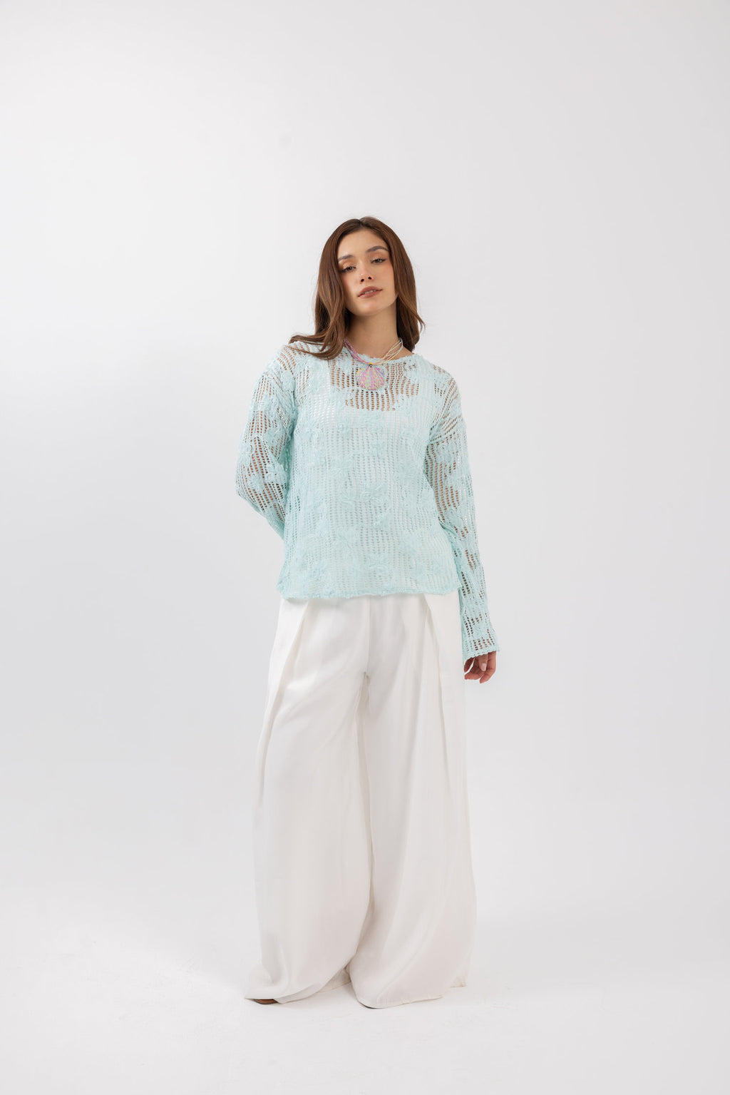 Waterfall blouse