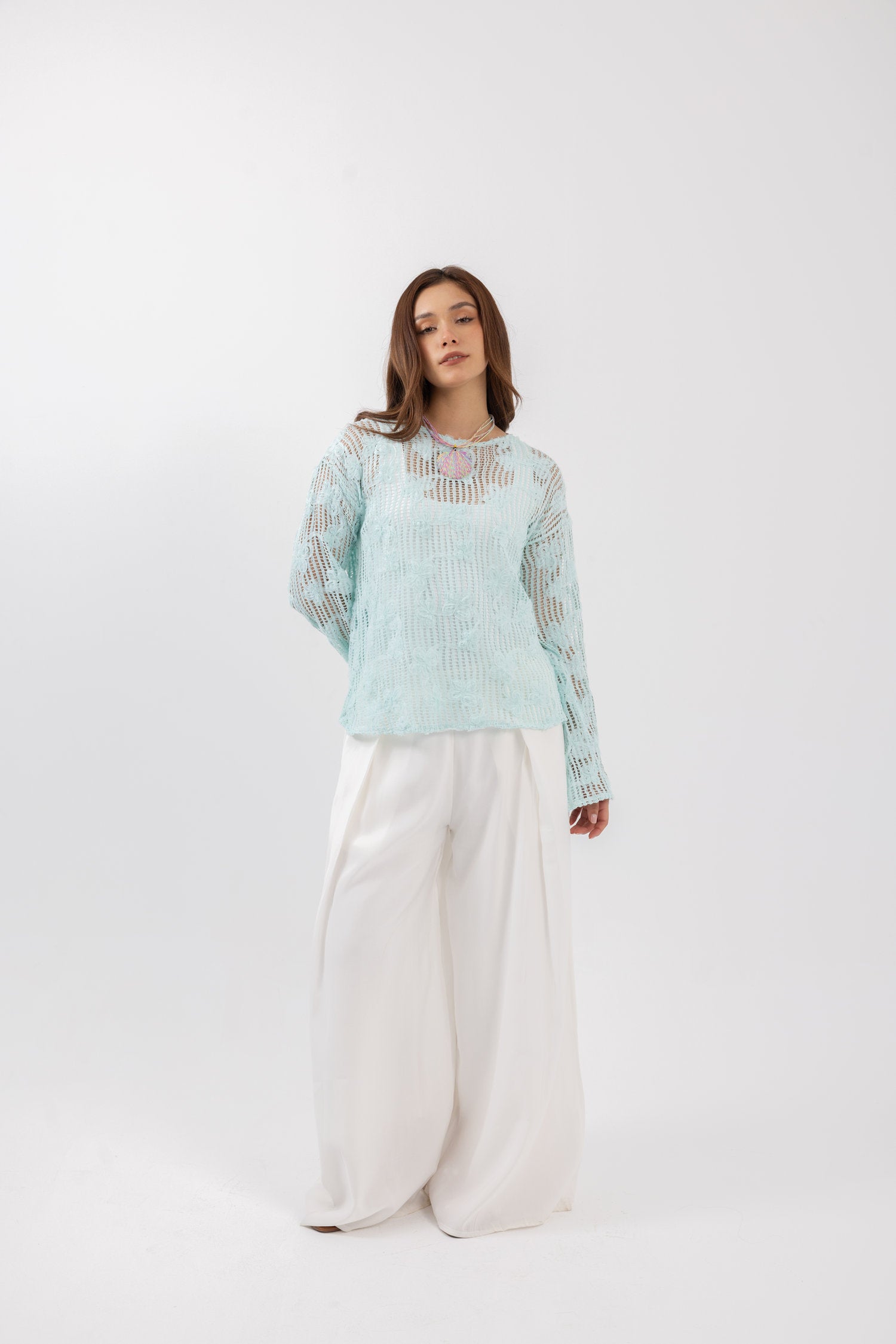 Waterfall blouse