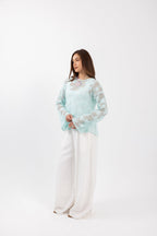 Waterfall blouse
