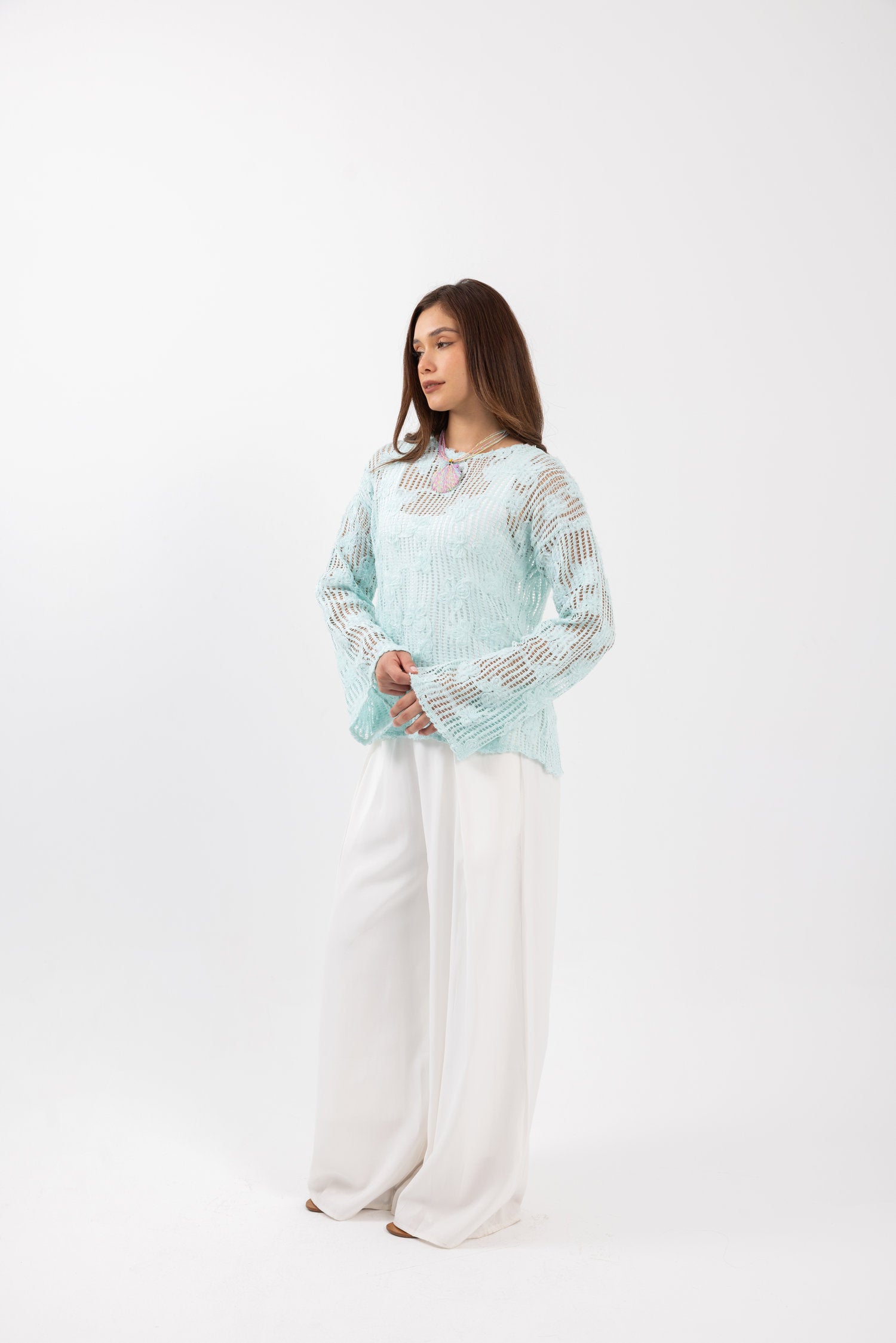 Waterfall blouse