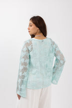 Waterfall blouse
