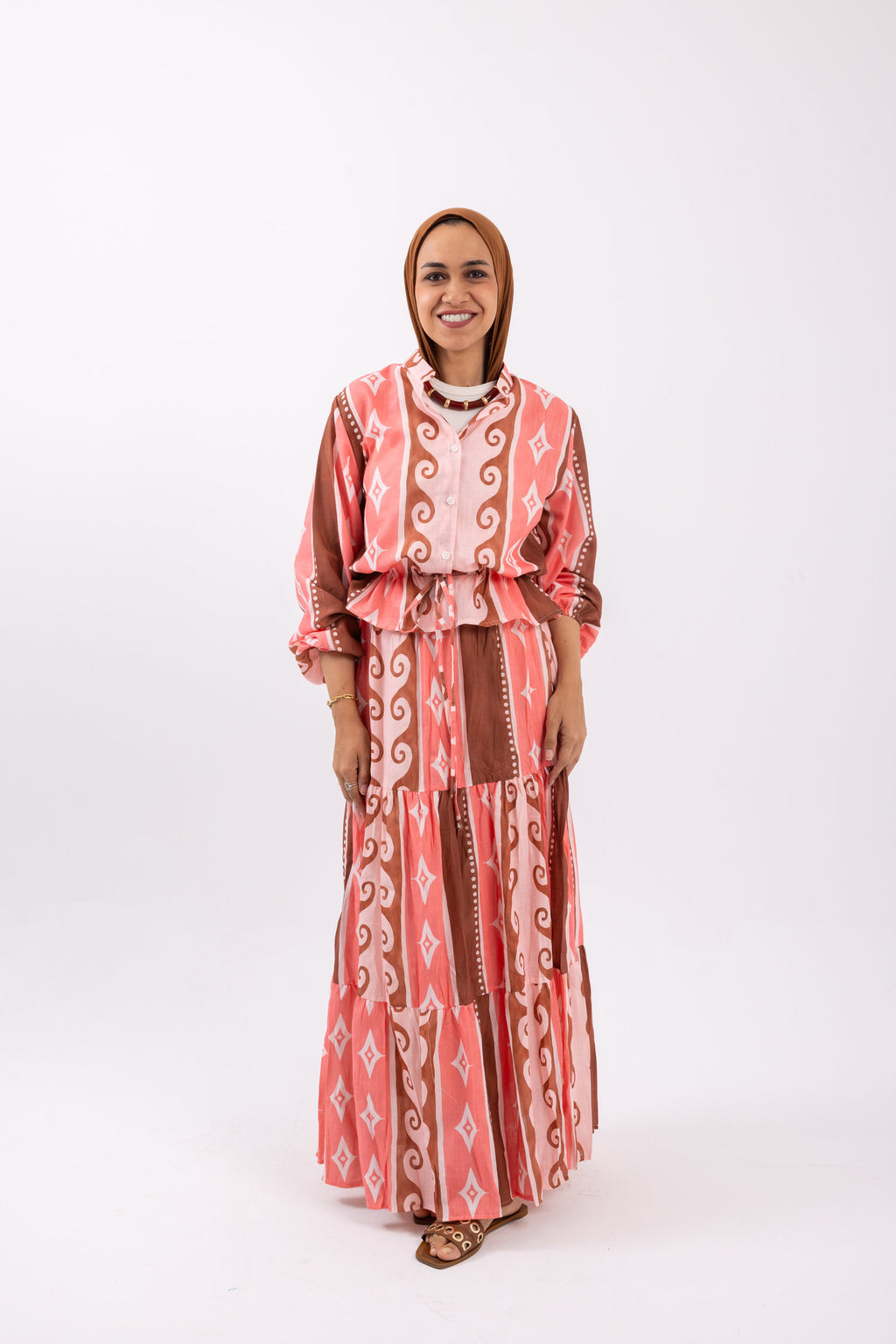Swirly skirt set