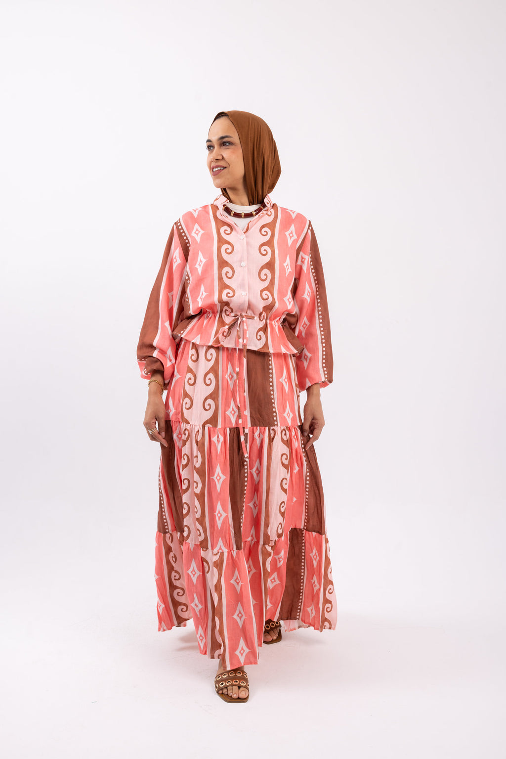 Swirly skirt set