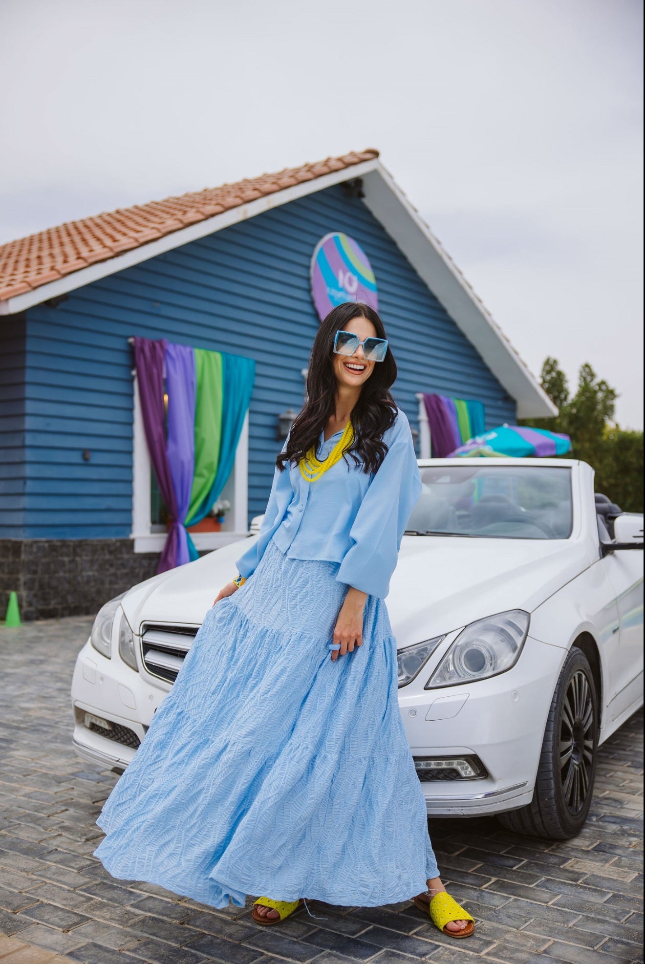 Breeze in baby blue skirt ONLY