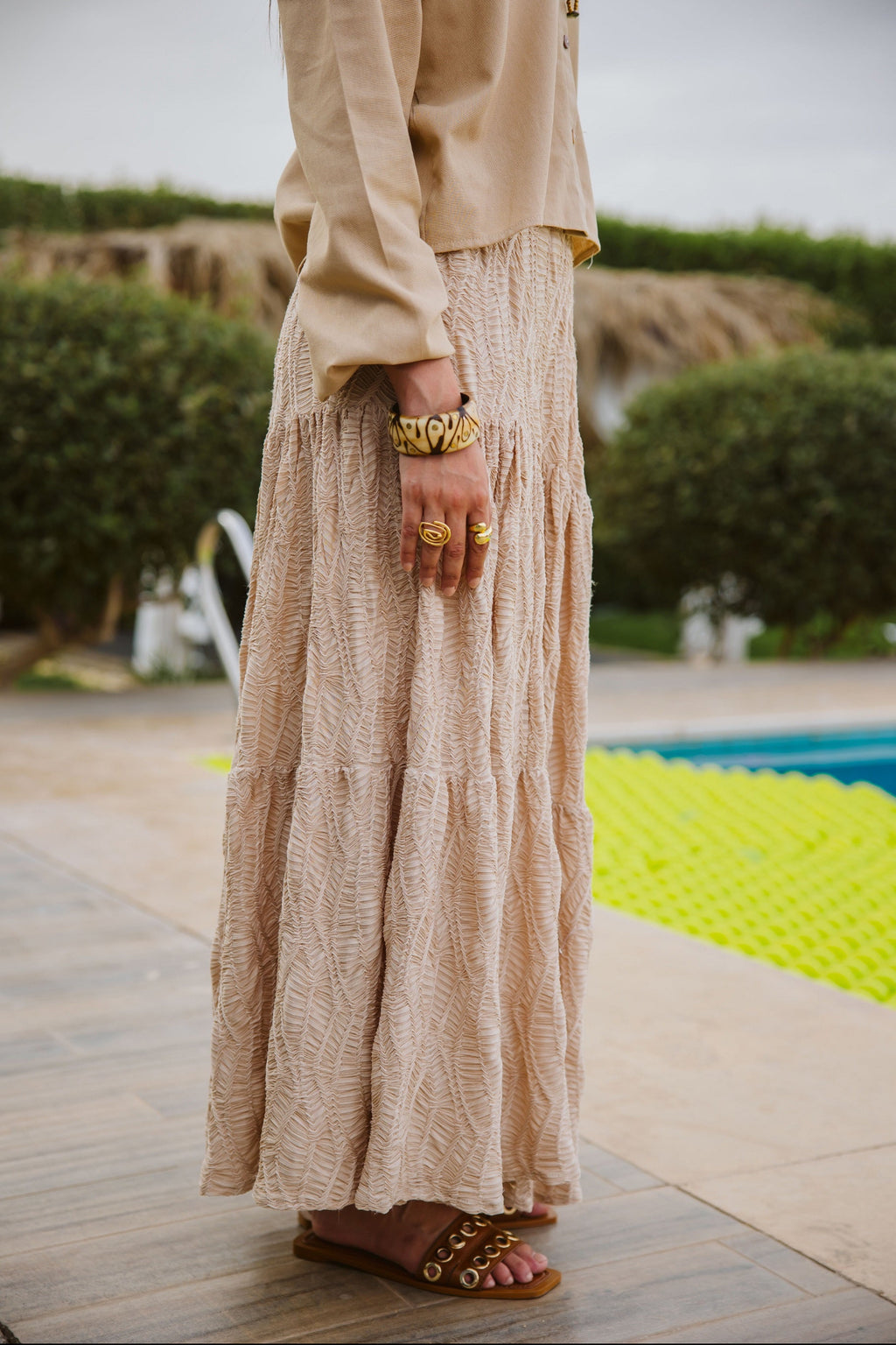 Breeze in beige skirt ONLY