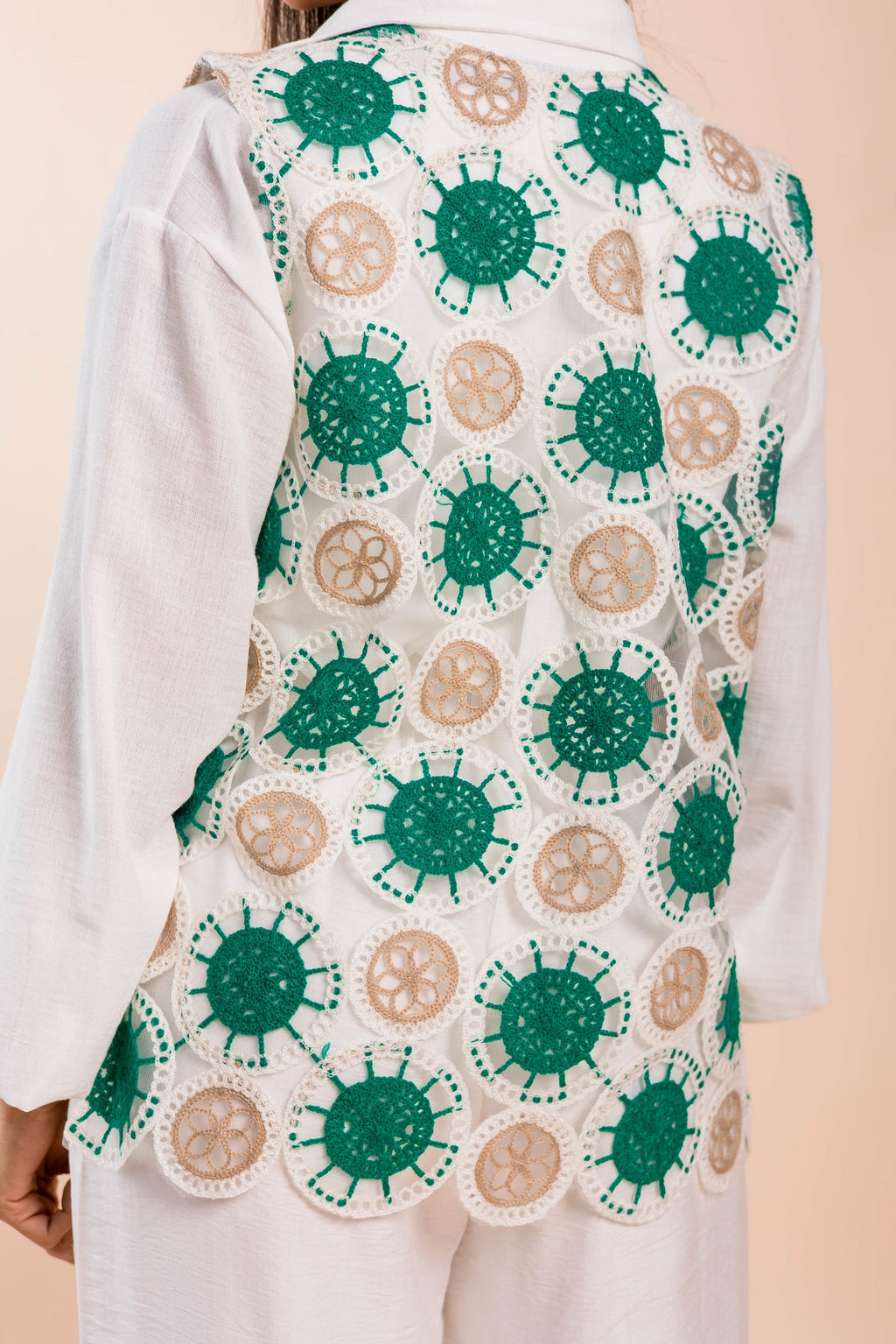 Vanity vest in green