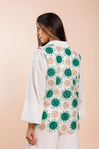 Vanity vest in green