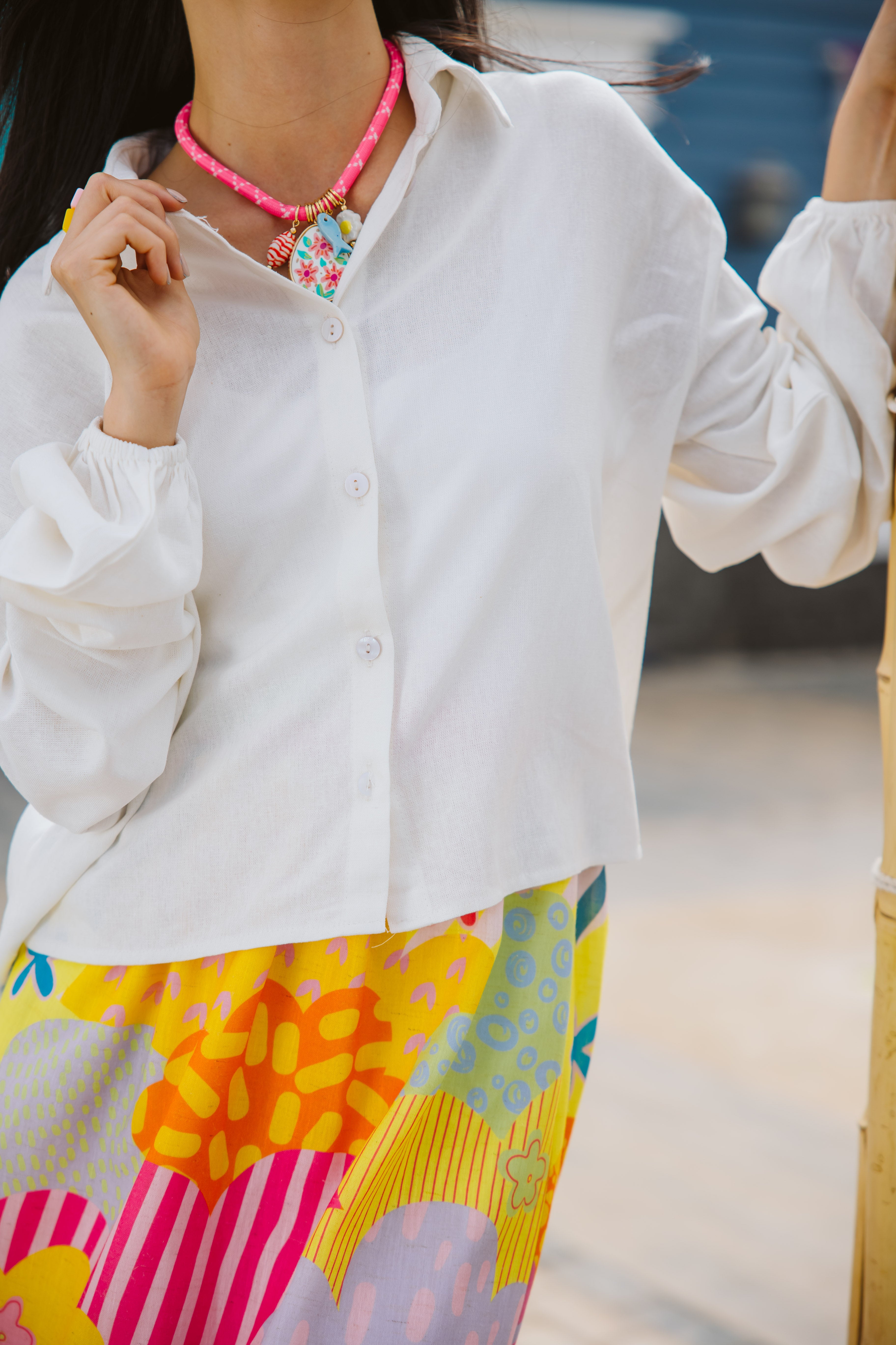 Primo shirt in off-white