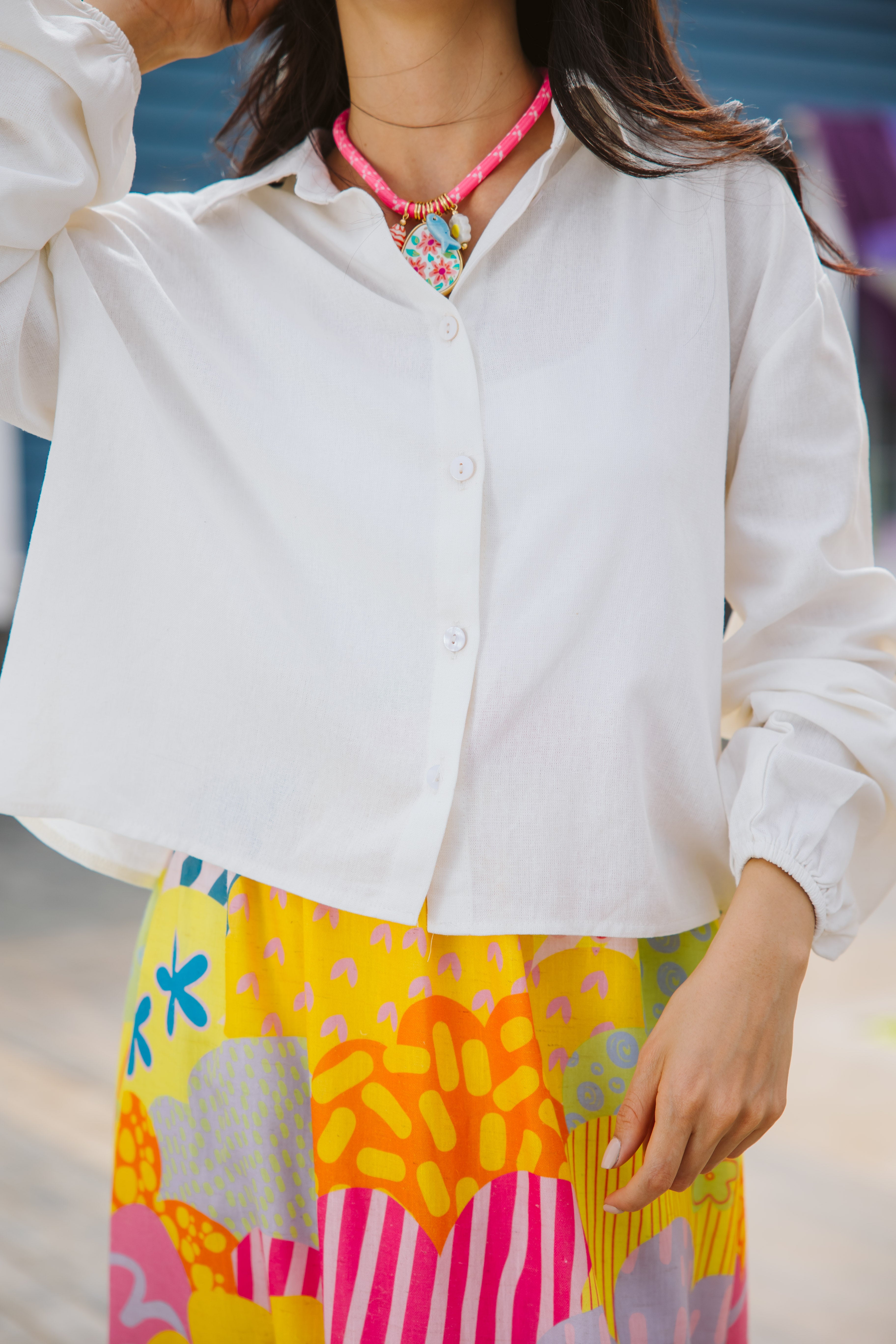 Primo shirt in off-white