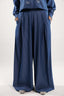 Airy pants in dark blue