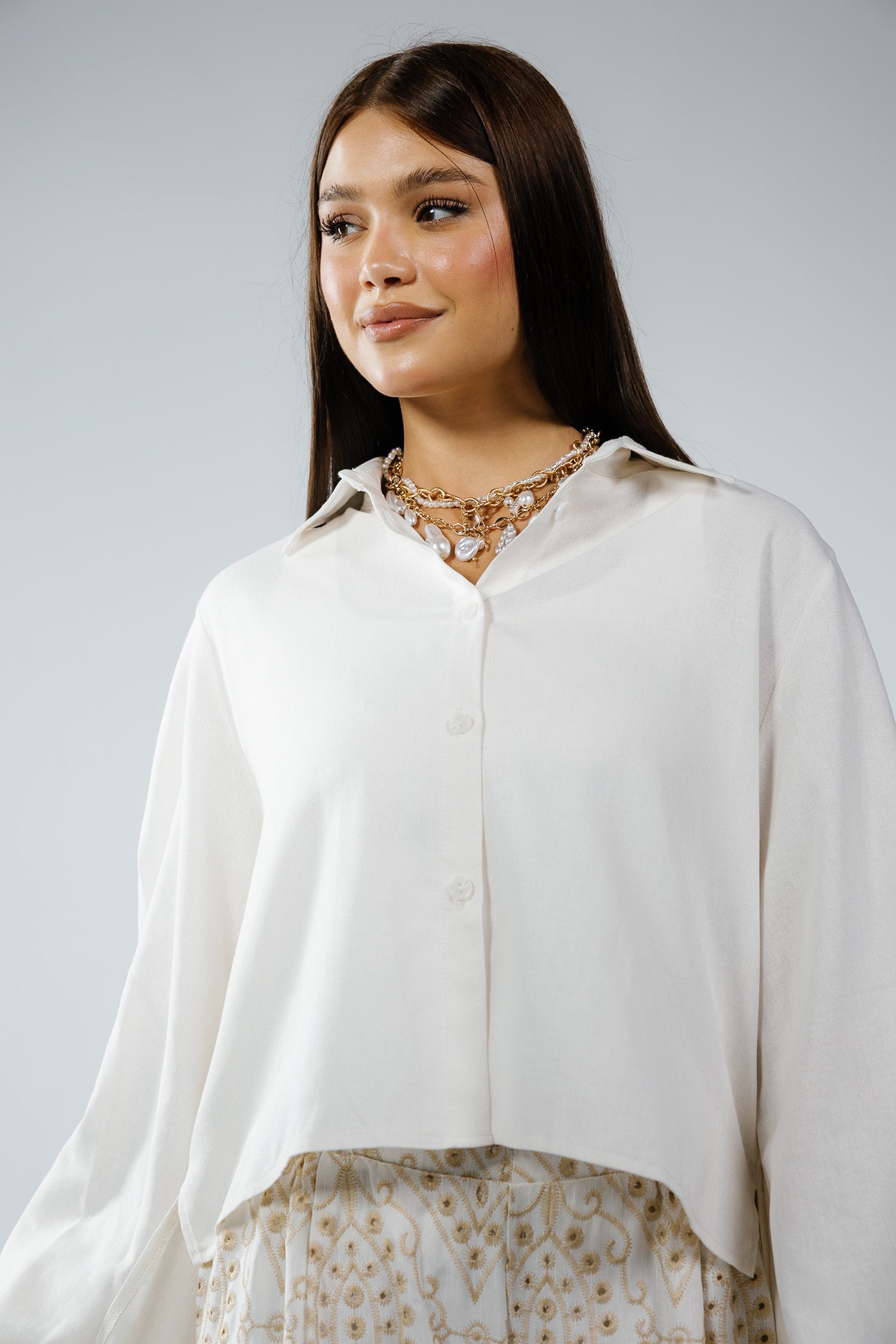 Luna shirt in offwhite