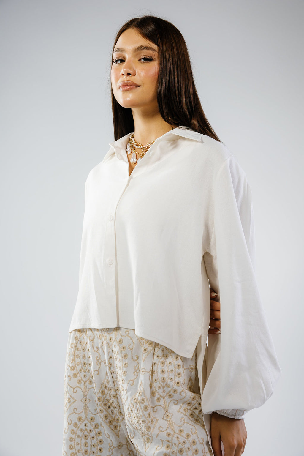 Luna shirt in offwhite