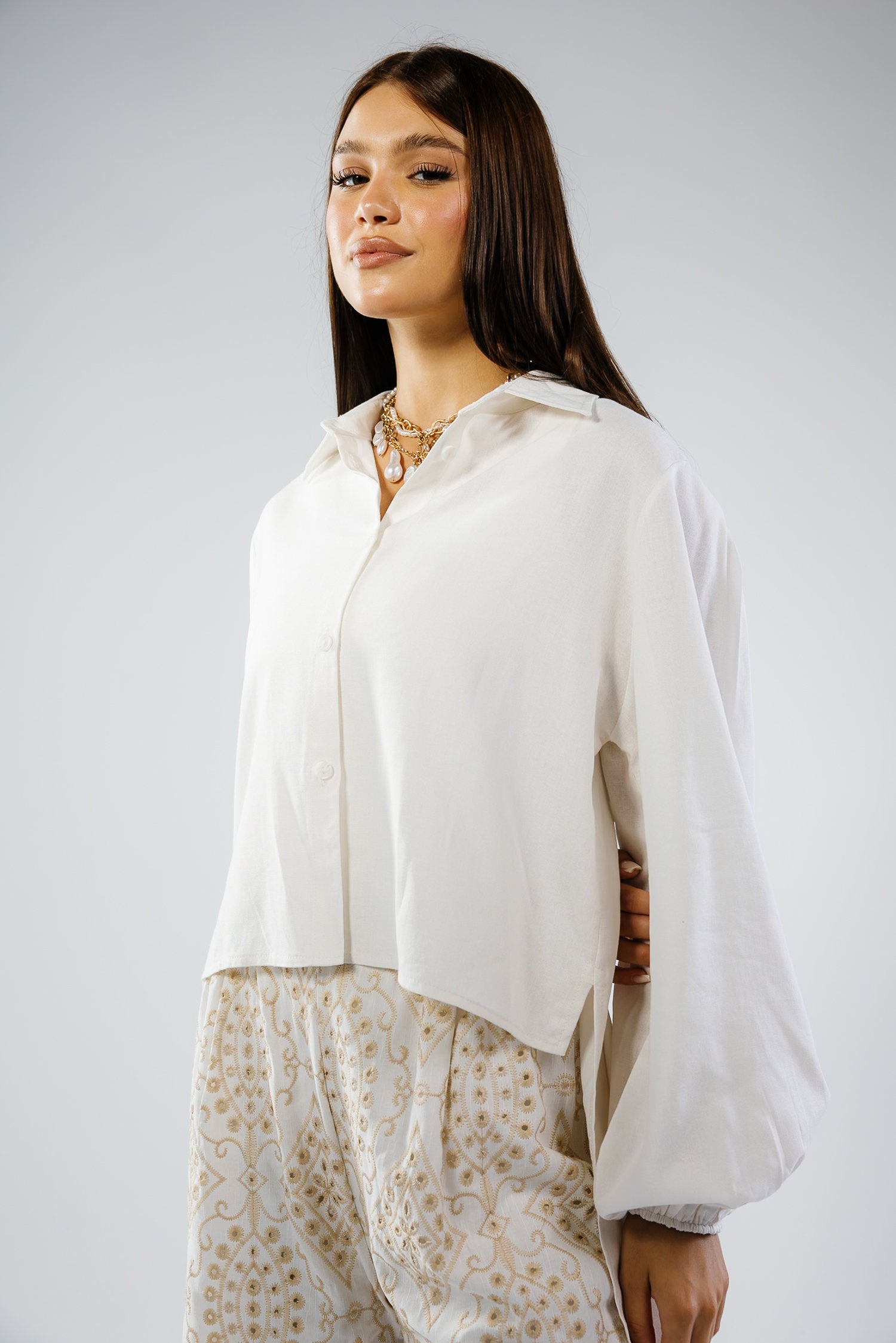 Luna shirt in offwhite