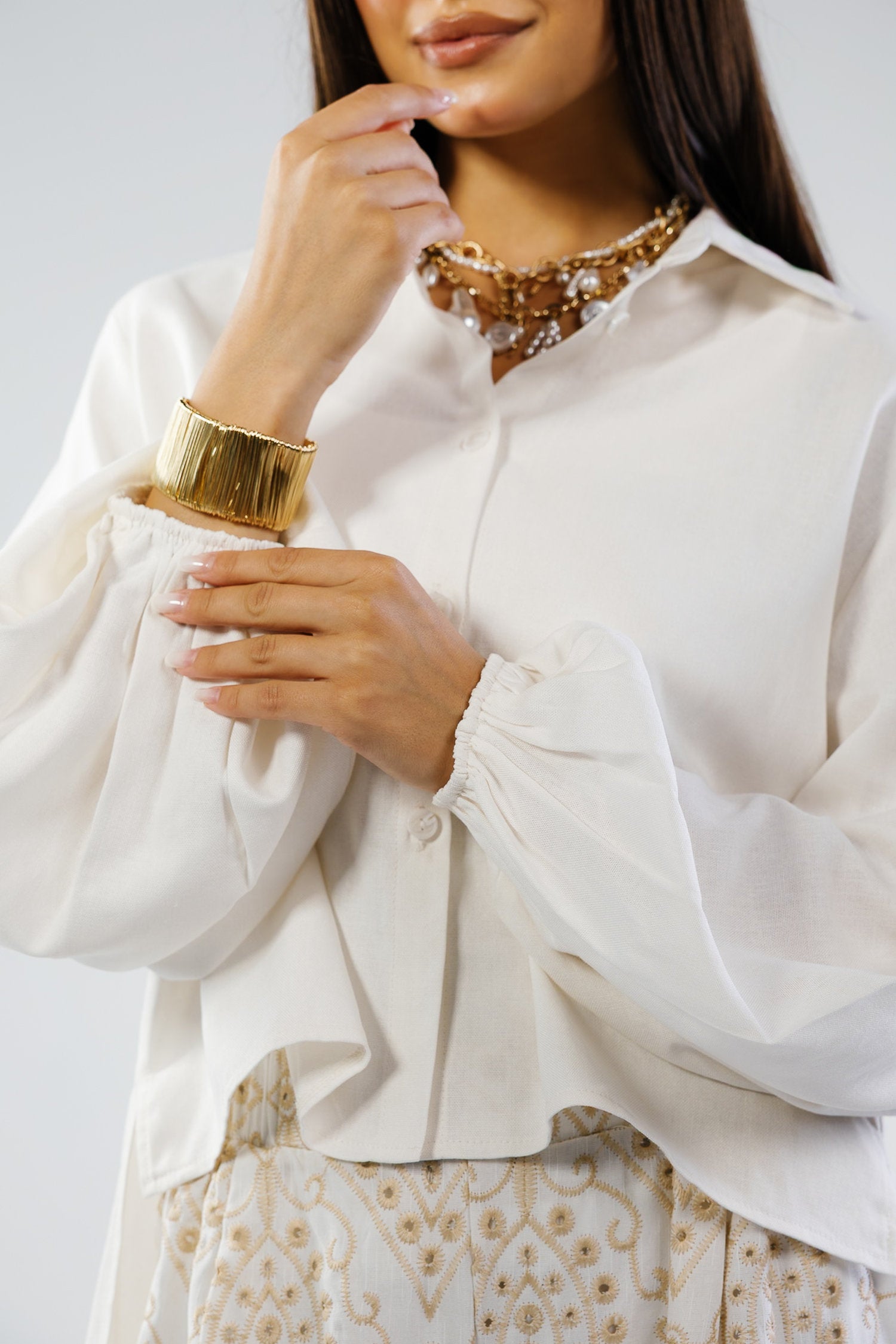 Luna shirt in offwhite