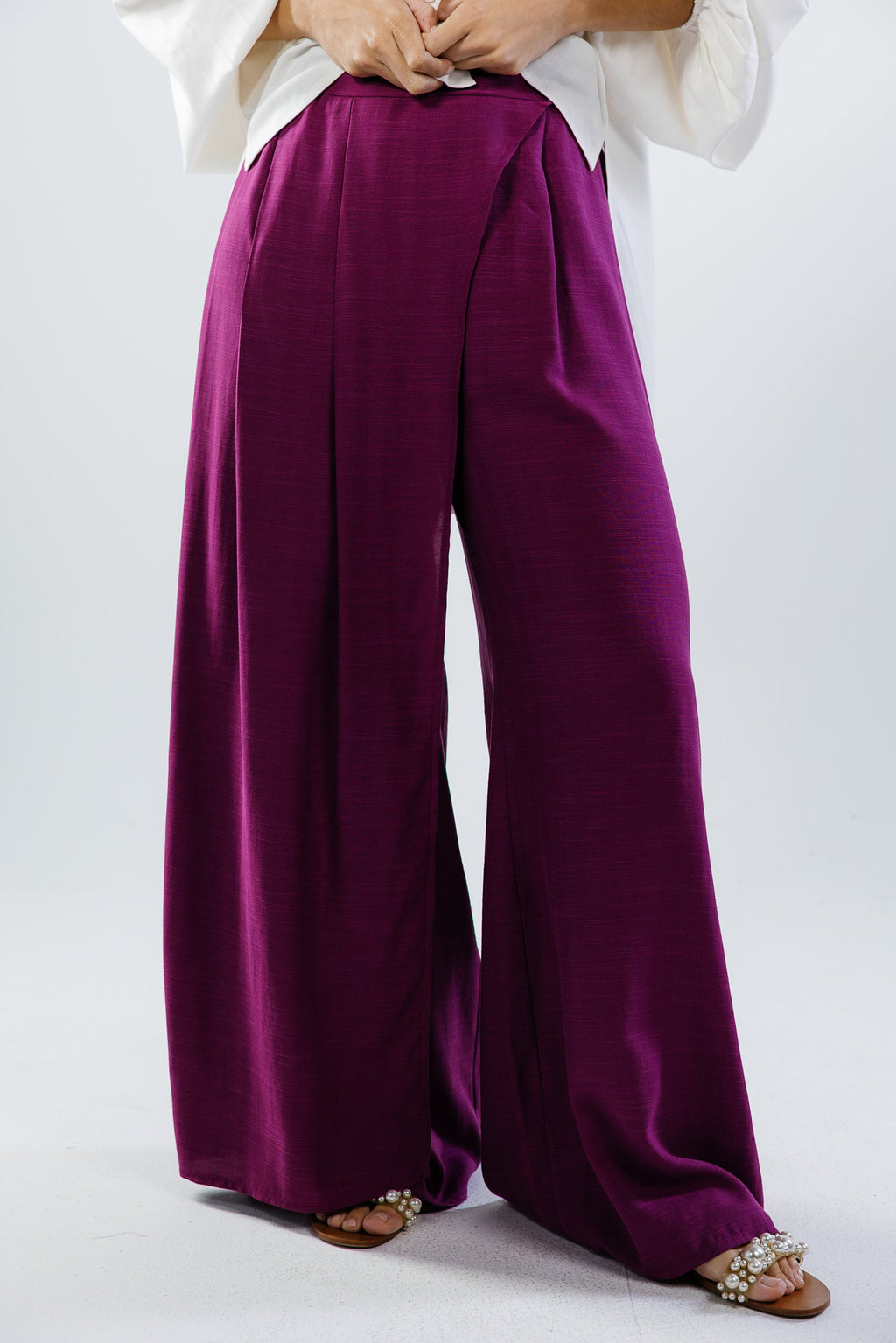 Orchid pants in magenta