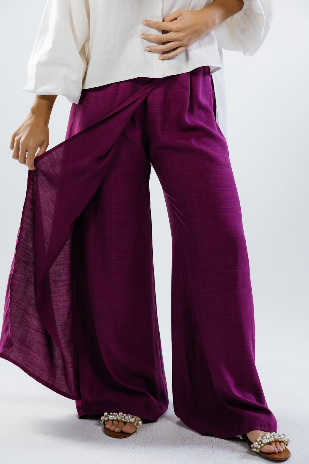 Orchid pants in magenta