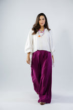Orchid pants in magenta