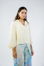 Cali shirt in butter yellow