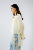 Cali shirt in butter yellow