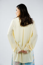 Cali shirt in butter yellow