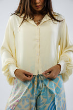 Cali shirt in butter yellow