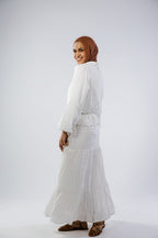 Swan set in white