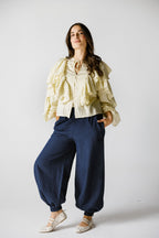 Candy blouse in butter yellow