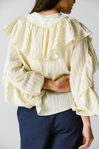 Candy blouse in butter yellow