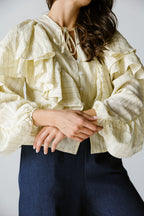 Candy blouse in butter yellow
