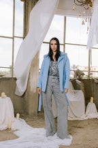 Shade jacket in baby blue