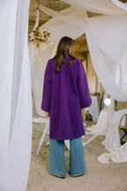 Storm coat in purple