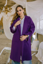 Storm coat in purple