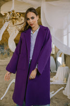 Storm coat in purple