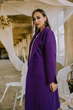 Storm coat in purple