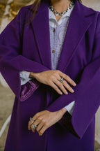 Storm coat in purple
