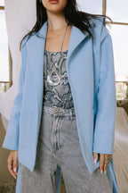 Shade jacket in baby blue