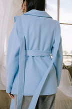 Shade jacket in baby blue