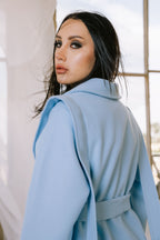 Shade jacket in baby blue