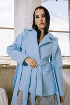 Shade jacket in baby blue