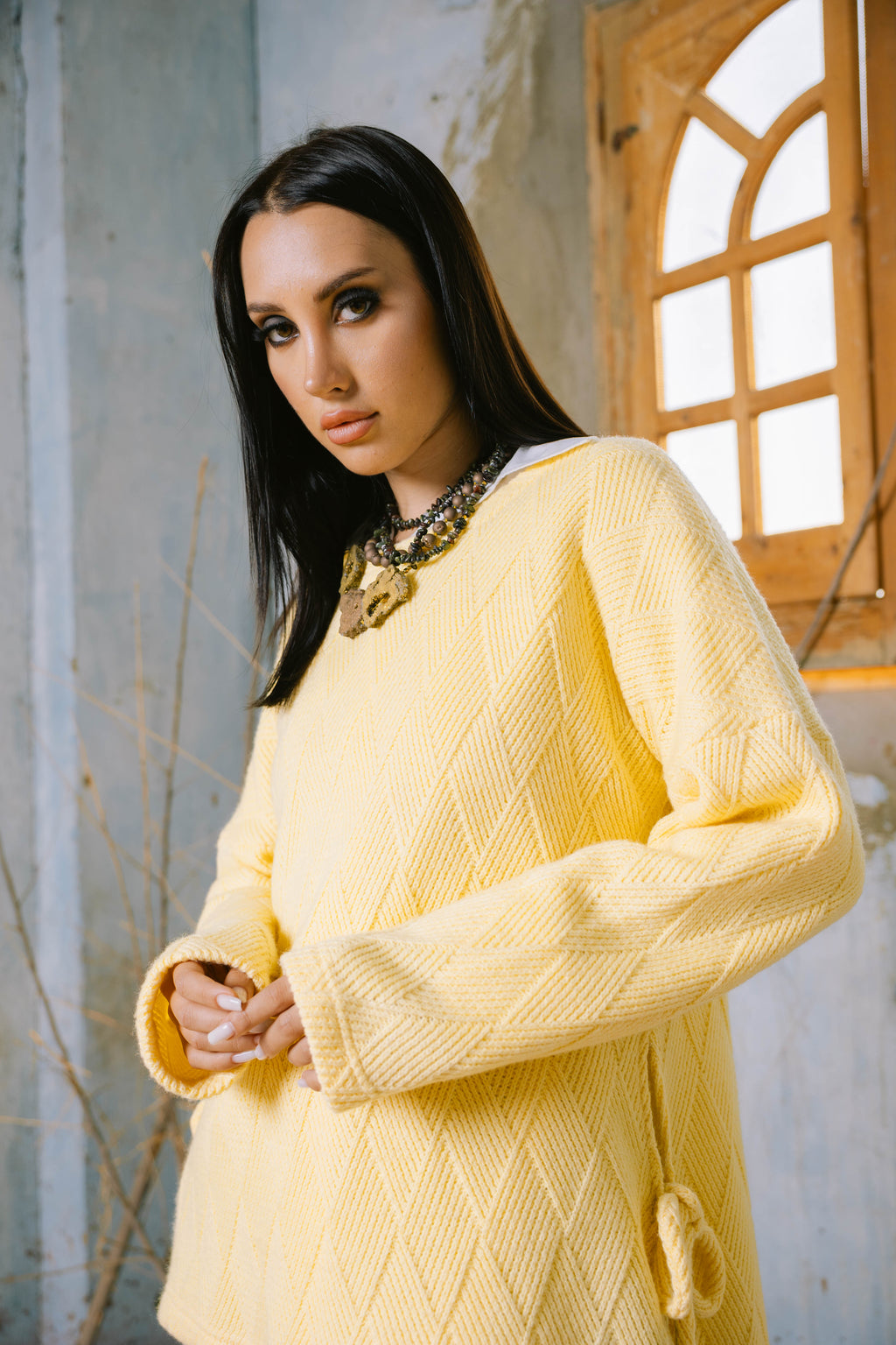 Pulse pullover in yellow