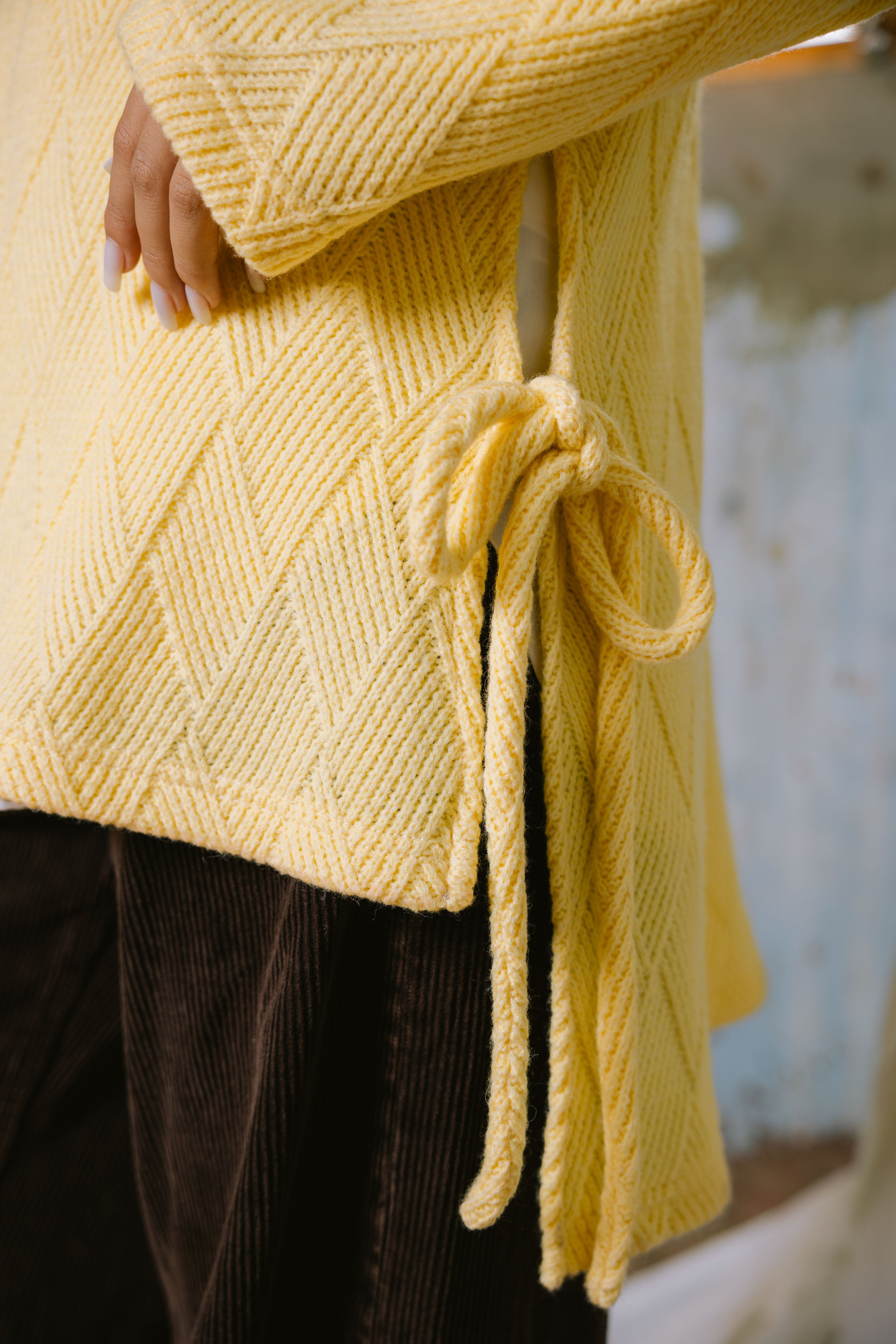 Pulse pullover in yellow