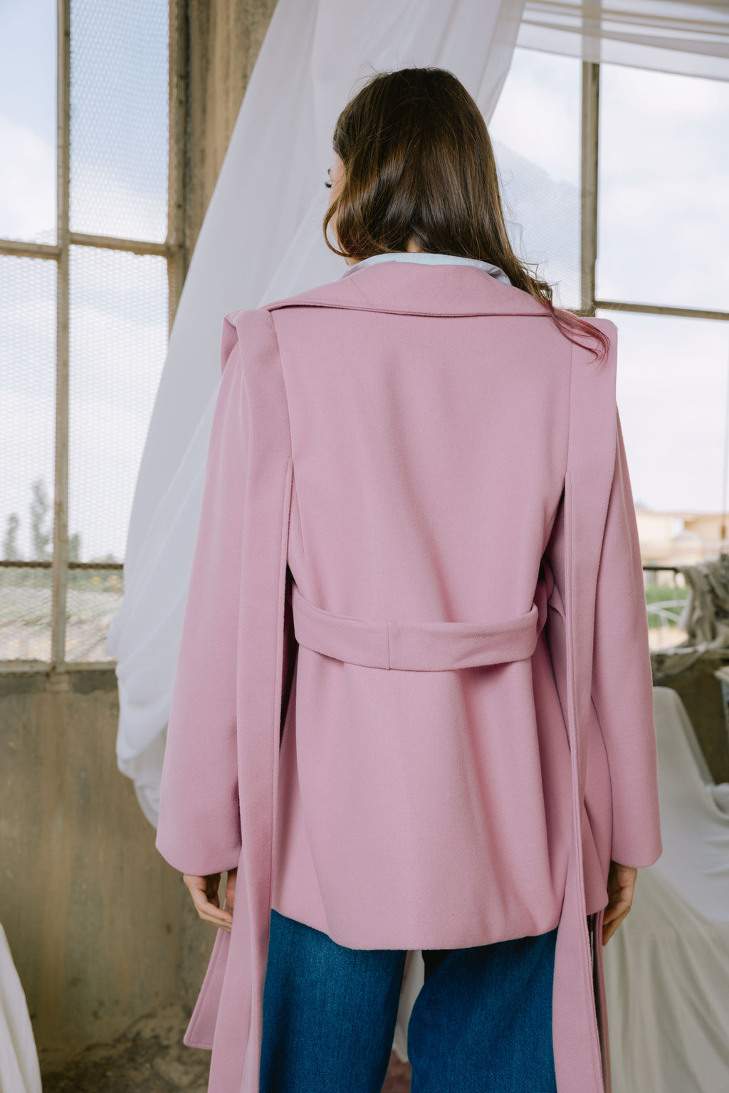 Shade jacket in pink