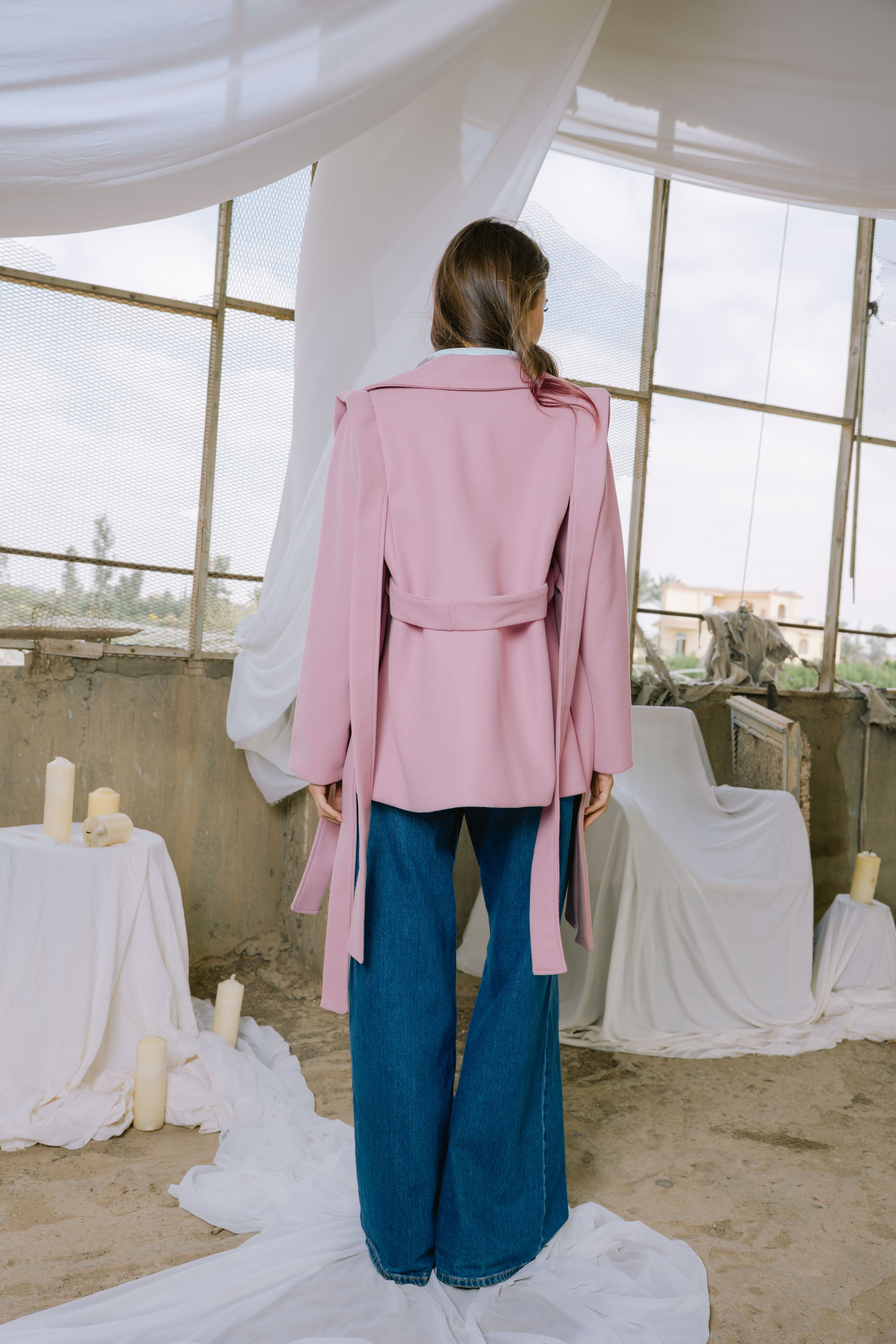 Shade jacket in pink