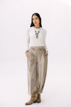 Theqa balloon pants in beige