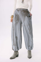 Theqa balloon pants in silver