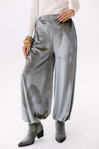 Theqa balloon pants in silver