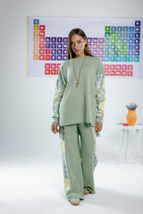 Flame set in mint