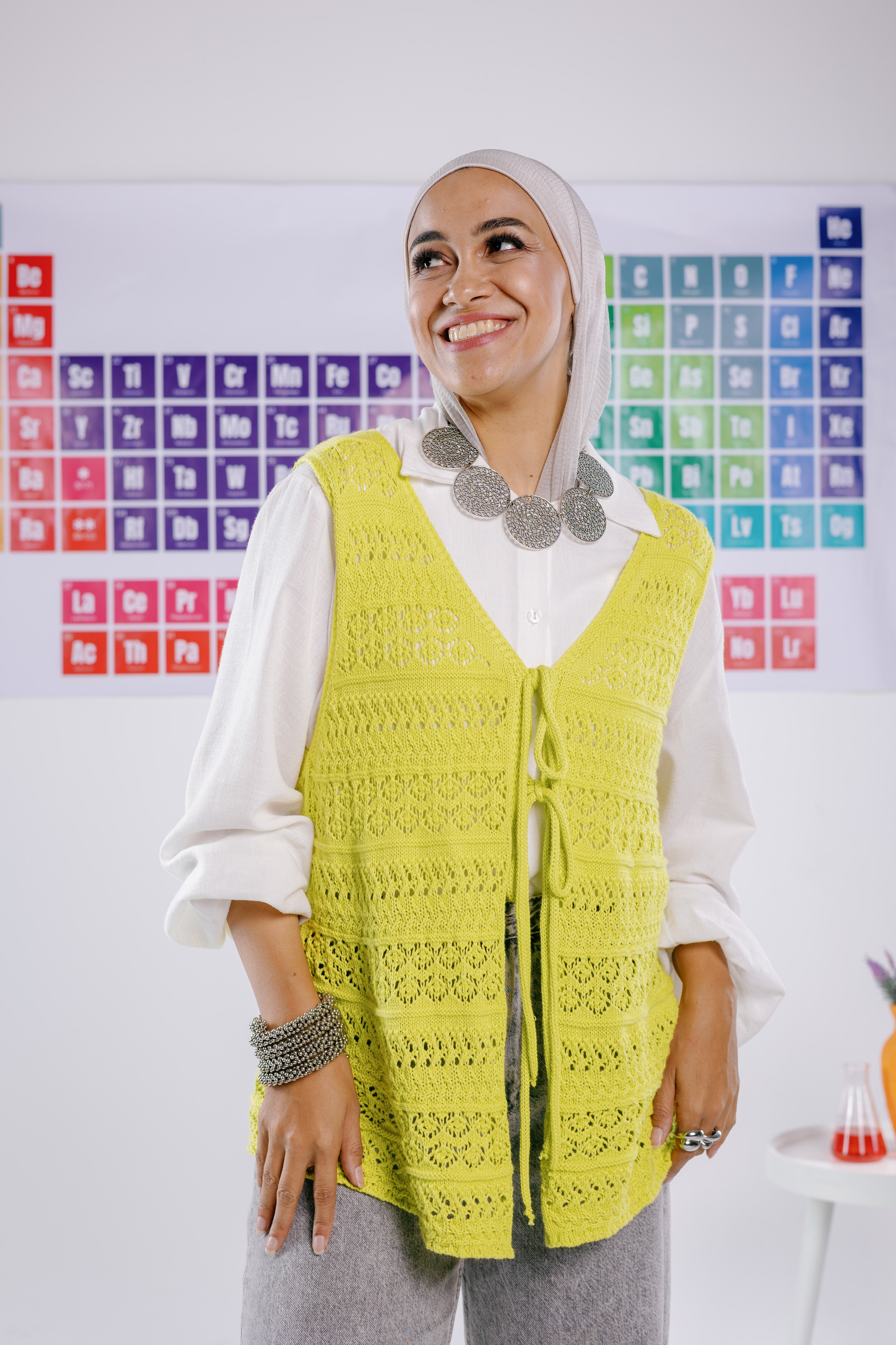 Volt vest in lime Main image